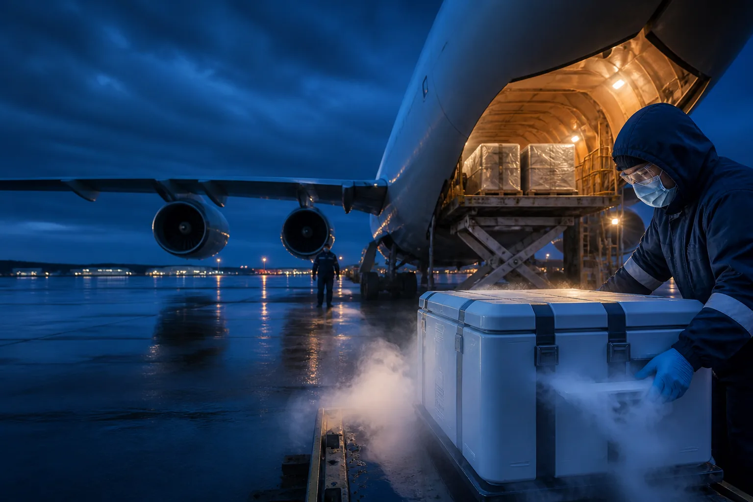 Air transportation supporting coordinated sample delivery